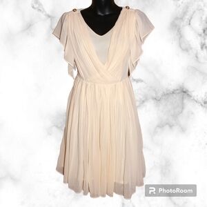 Ecolour Ciffon Pleated Dress